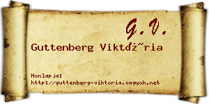 Guttenberg Viktória névjegykártya